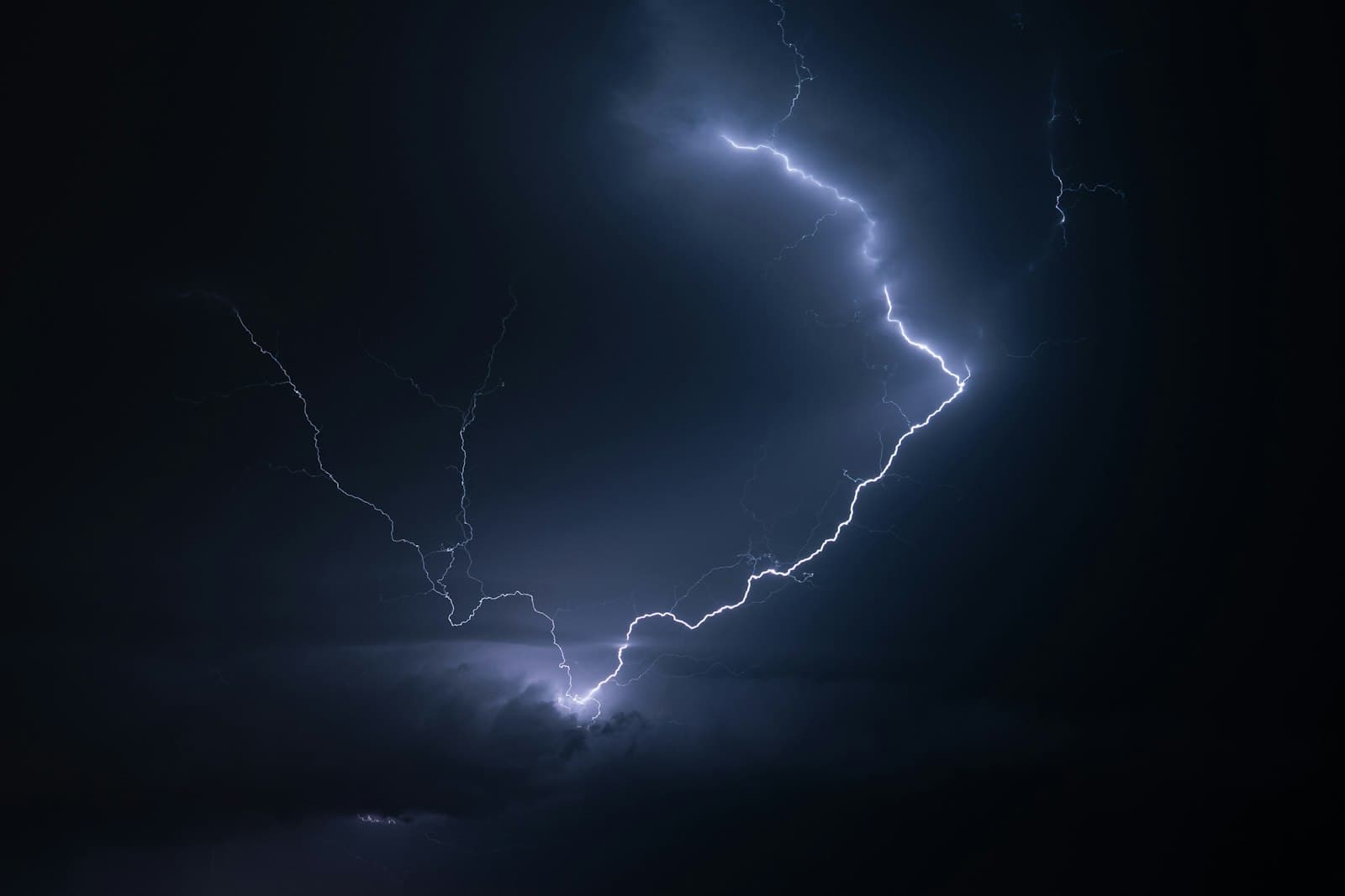 Lightning splitting a black sky — prophets, judgement, and exile
